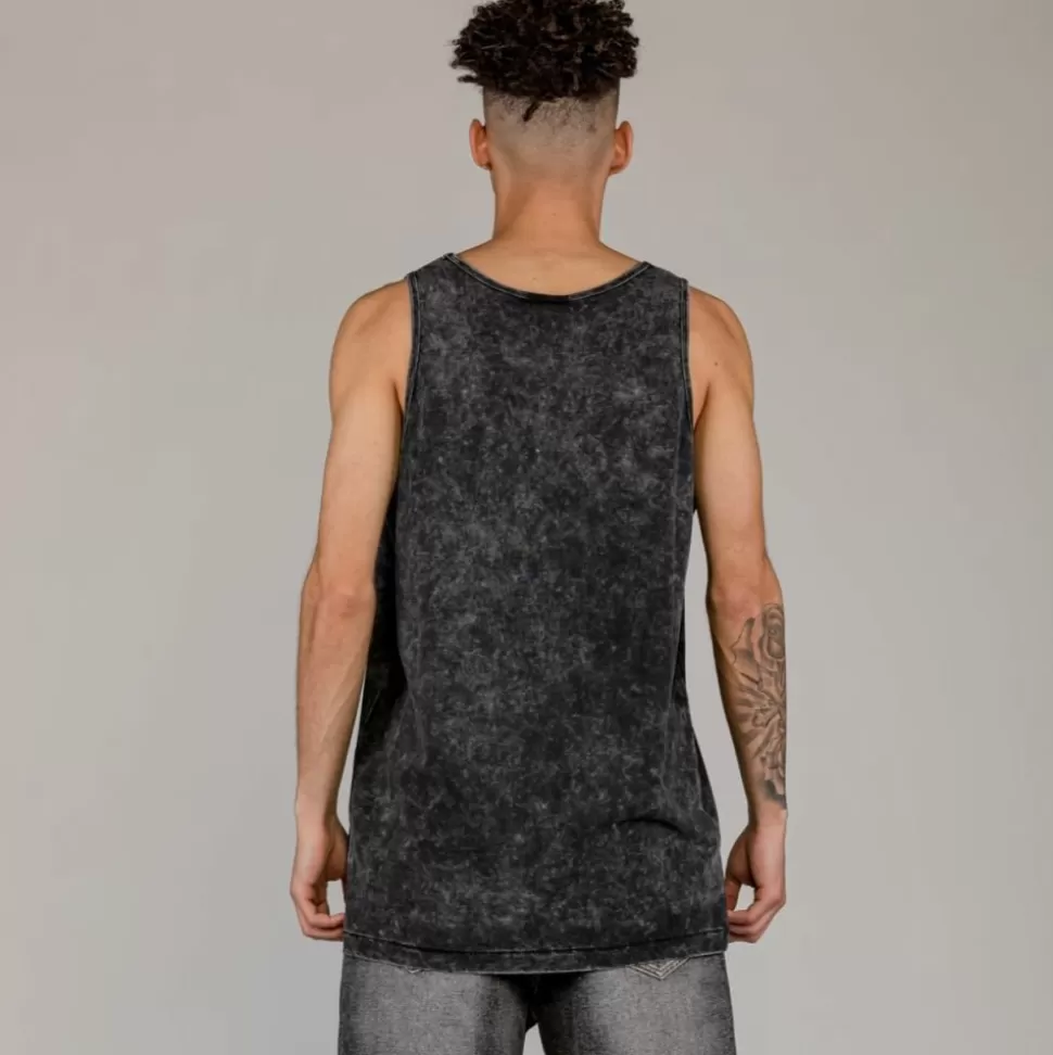 Tees*Grimey Camiseta Tirantes Cloven Tongues Stone - Washed Black - Summer 23