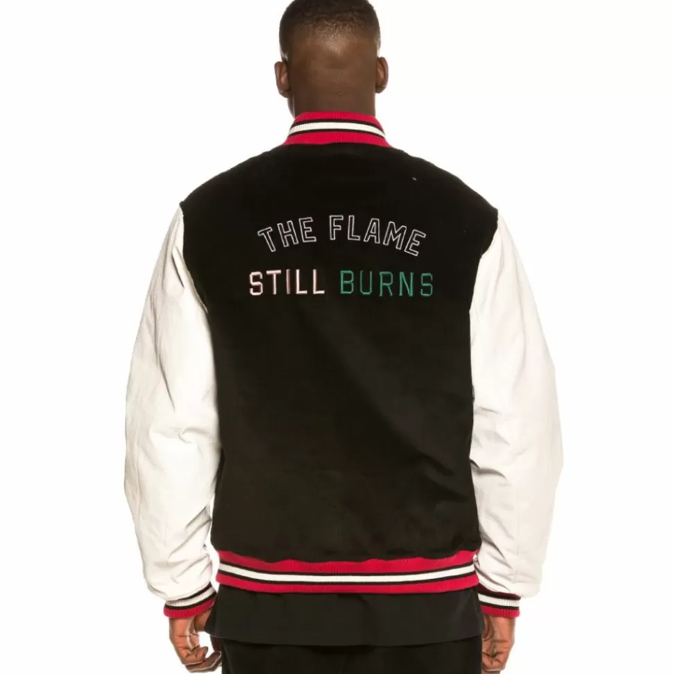 Coats*Grimey Chaqueta Baseball Yoga Fire Corduroy Fw20 Black