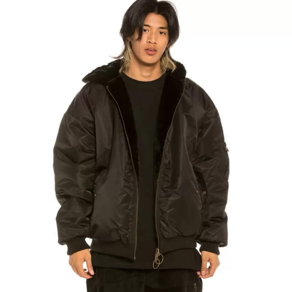 Coats*Grimey Chaqueta Bomber "Aged Rum" Fur - Black - Winter 21