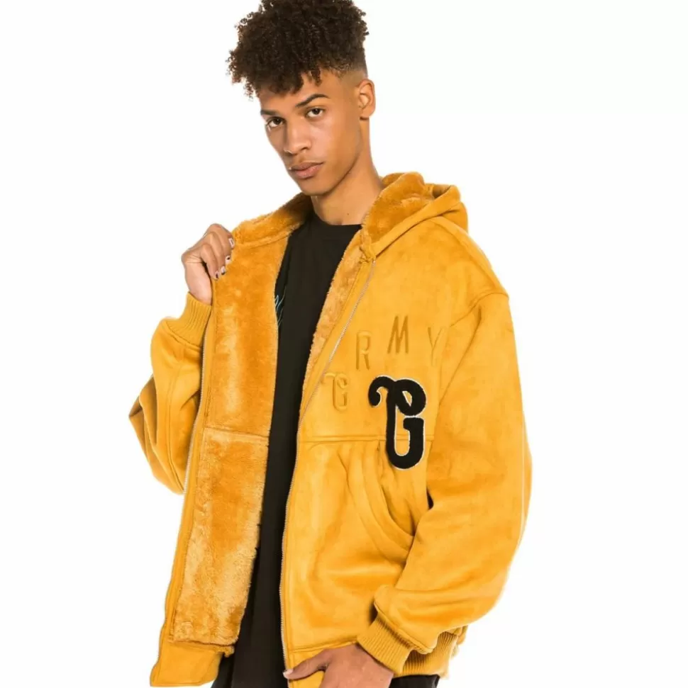 Coats*Grimey Chaqueta Bomber Jungle Punch Suede Hood - Brown - Spring 22