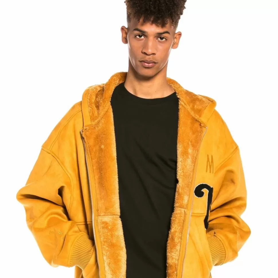 Coats*Grimey Chaqueta Bomber Jungle Punch Suede Hood - Brown - Spring 22