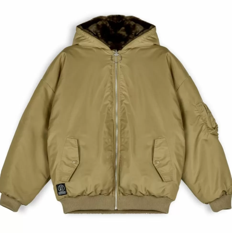 Jackets*Grimey Chaqueta Bomber Lost Boys Reversible Fur - Brown - Winter 22