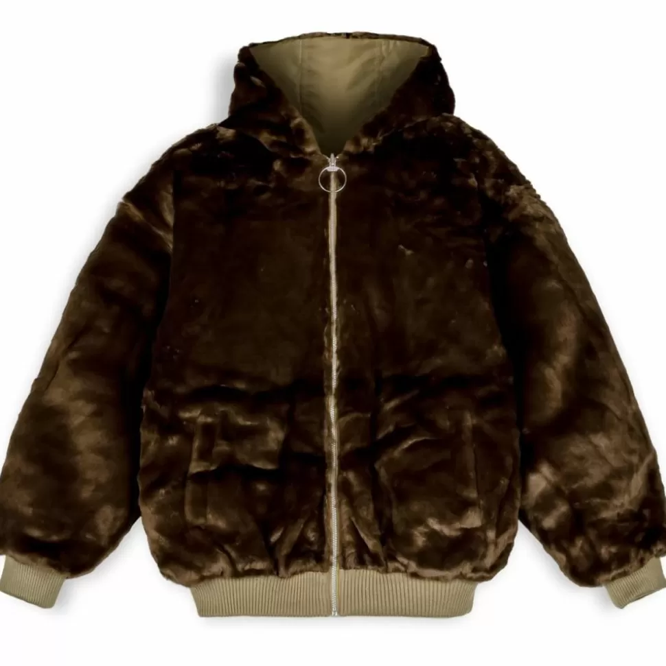 Jackets*Grimey Chaqueta Bomber Lost Boys Reversible Fur - Brown - Winter 22
