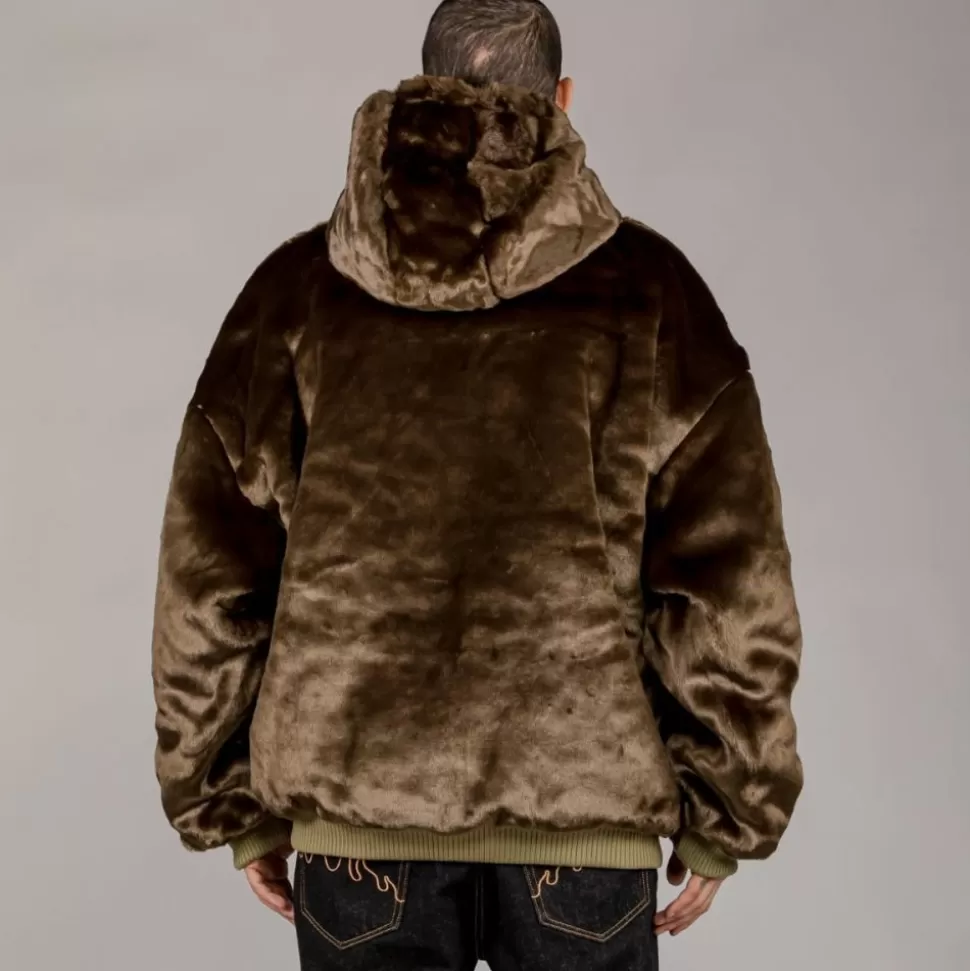Jackets*Grimey Chaqueta Bomber Lost Boys Reversible Fur - Brown - Winter 22