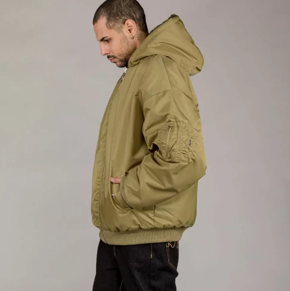 Jackets*Grimey Chaqueta Bomber Lost Boys Reversible Fur - Brown - Winter 22