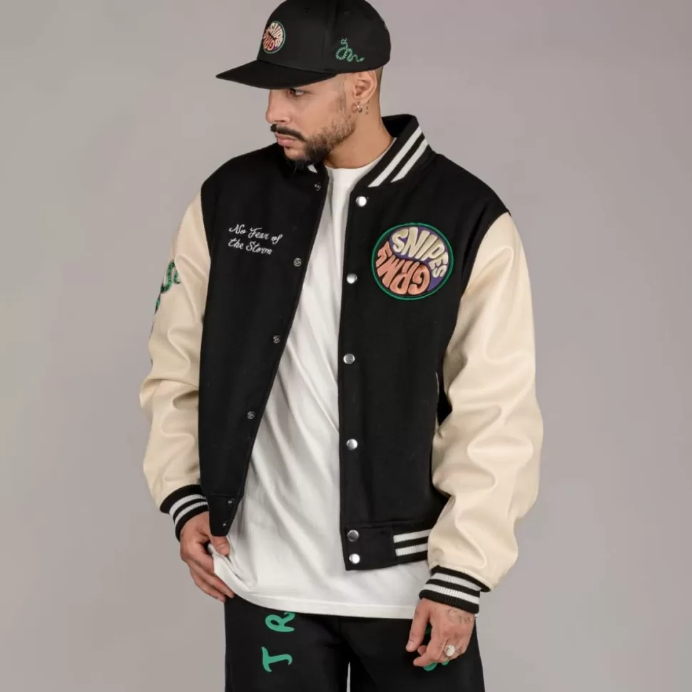 Jackets*Grimey Chaqueta De Baseball "Snipes X True Roots" - Black - Fall 22