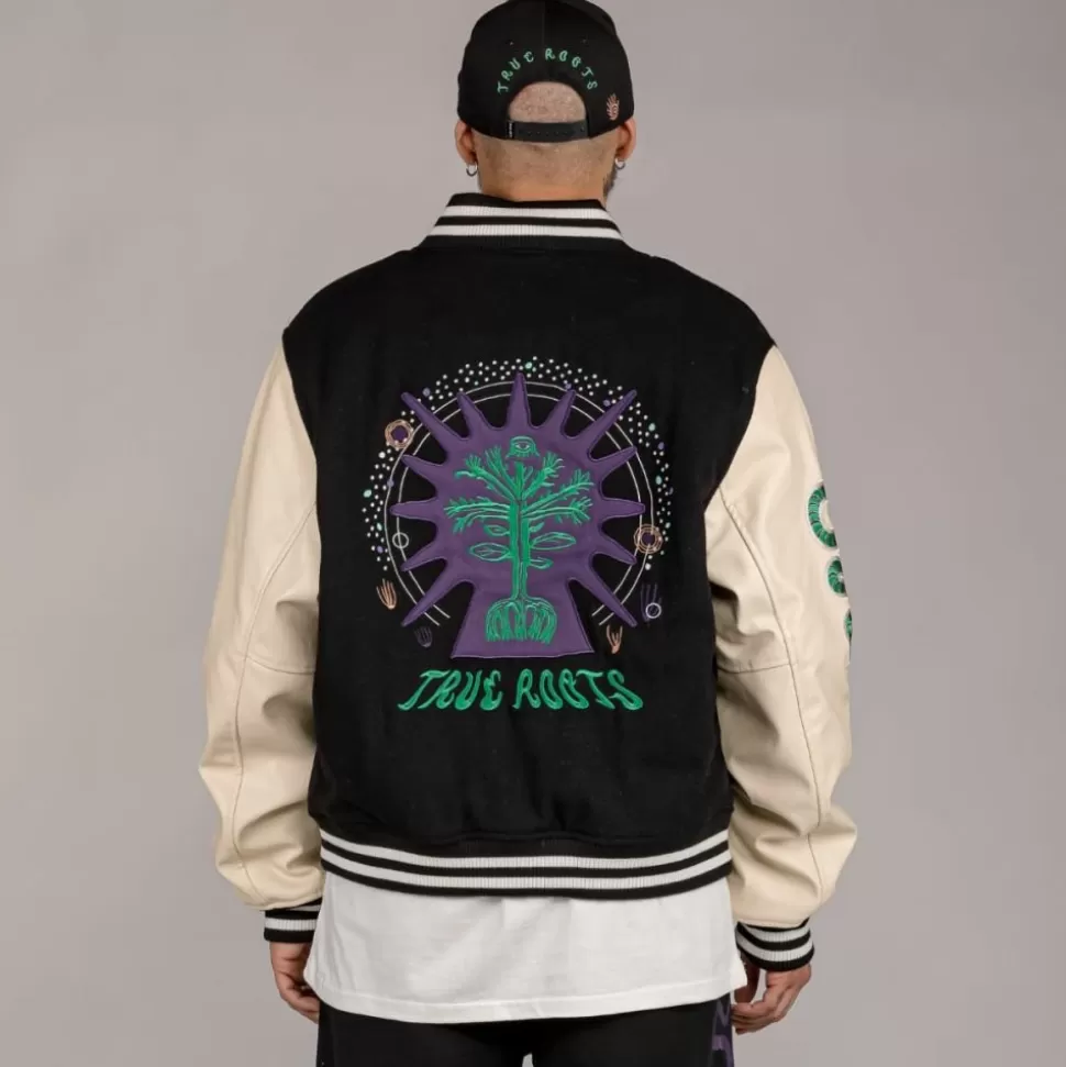 Jackets*Grimey Chaqueta De Baseball "Snipes X True Roots" - Black - Fall 22