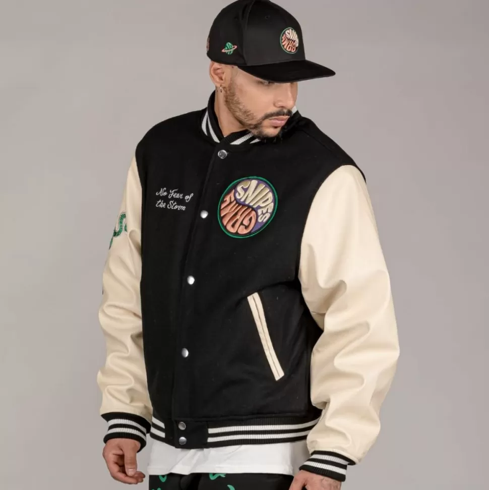 Jackets*Grimey Chaqueta De Baseball "Snipes X True Roots" - Black - Fall 22