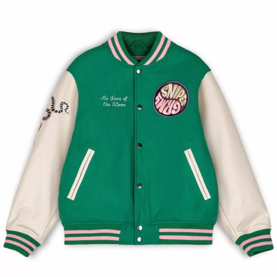 Jackets*Grimey Chaqueta De Baseball "Snipes X True Roots" - Green - Fall 22
