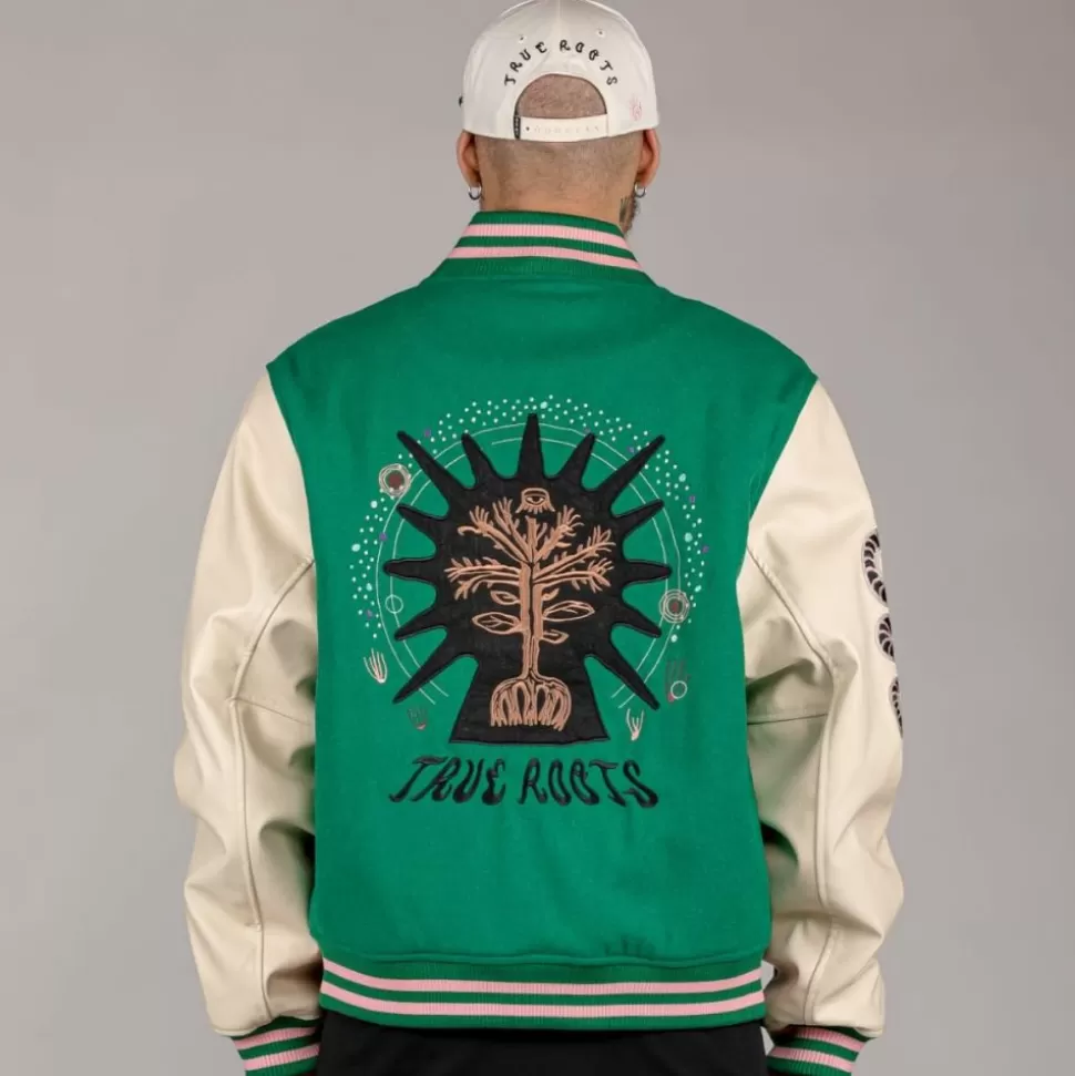 Jackets*Grimey Chaqueta De Baseball "Snipes X True Roots" - Green - Fall 22