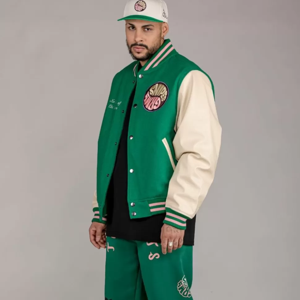 Jackets*Grimey Chaqueta De Baseball "Snipes X True Roots" - Green - Fall 22