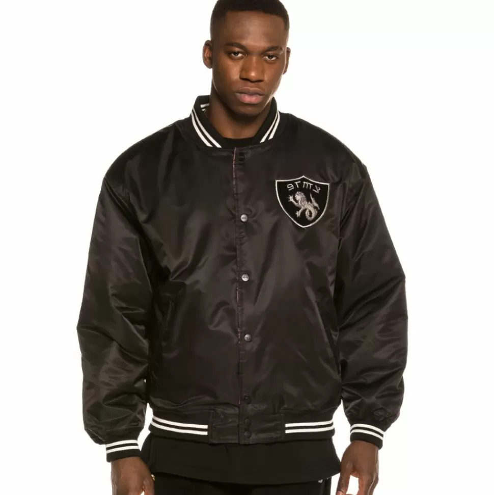 Coats*Grimey Chaqueta Call Of Yore Reversible Satin Jacket Fw20 Black
