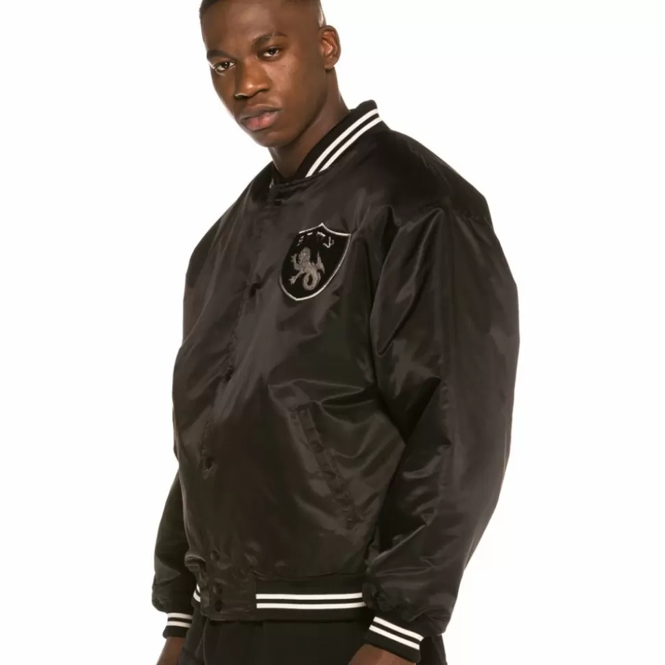 Coats*Grimey Chaqueta Call Of Yore Reversible Satin Jacket Fw20 Black