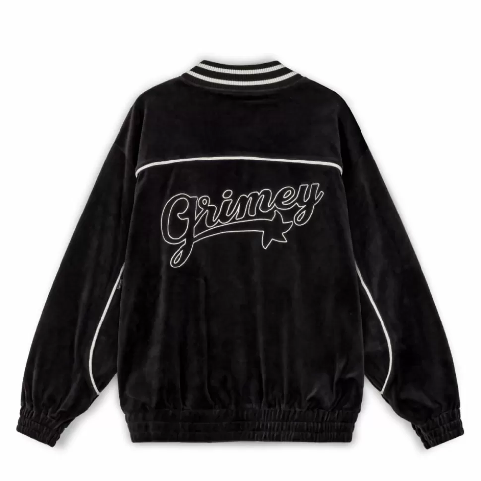 Jackets*Grimey Chaqueta Madrid Velvet - Black - Fw23