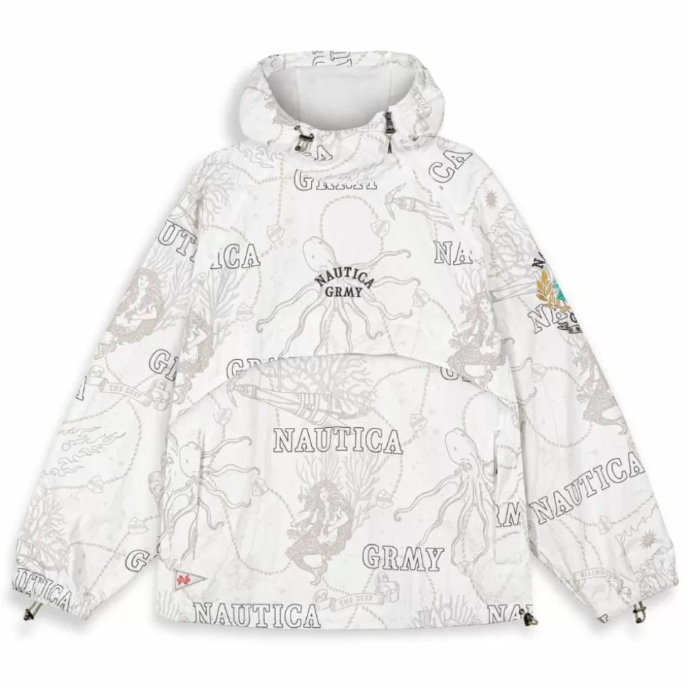 Jackets*Grimey Chaqueta Mighty Harmonist Nautica X Grmy - White - Ss24