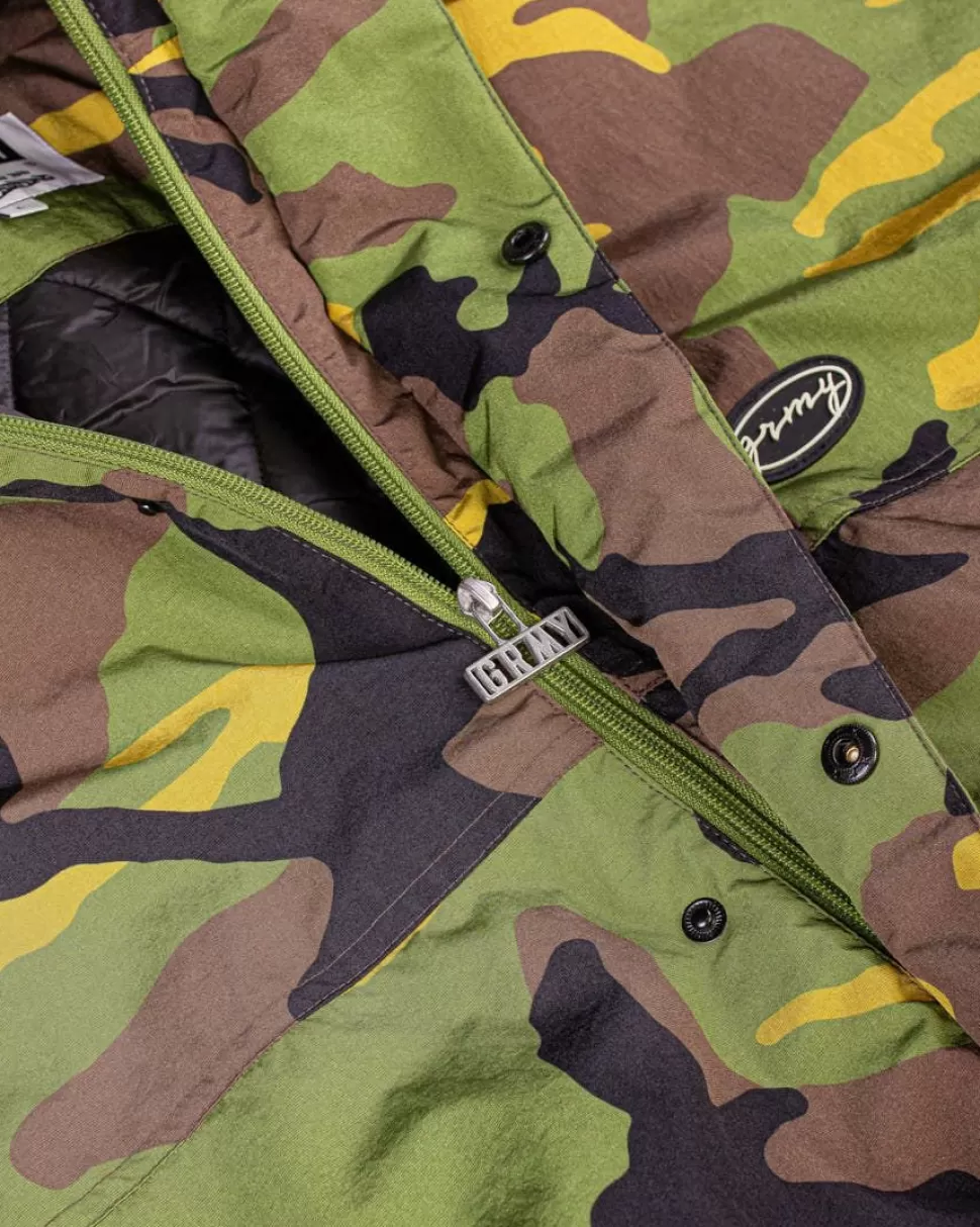 Jackets*Grimey Chaqueta The Strait Talk All Over Print Camo Pullover - Camo - Fw23
