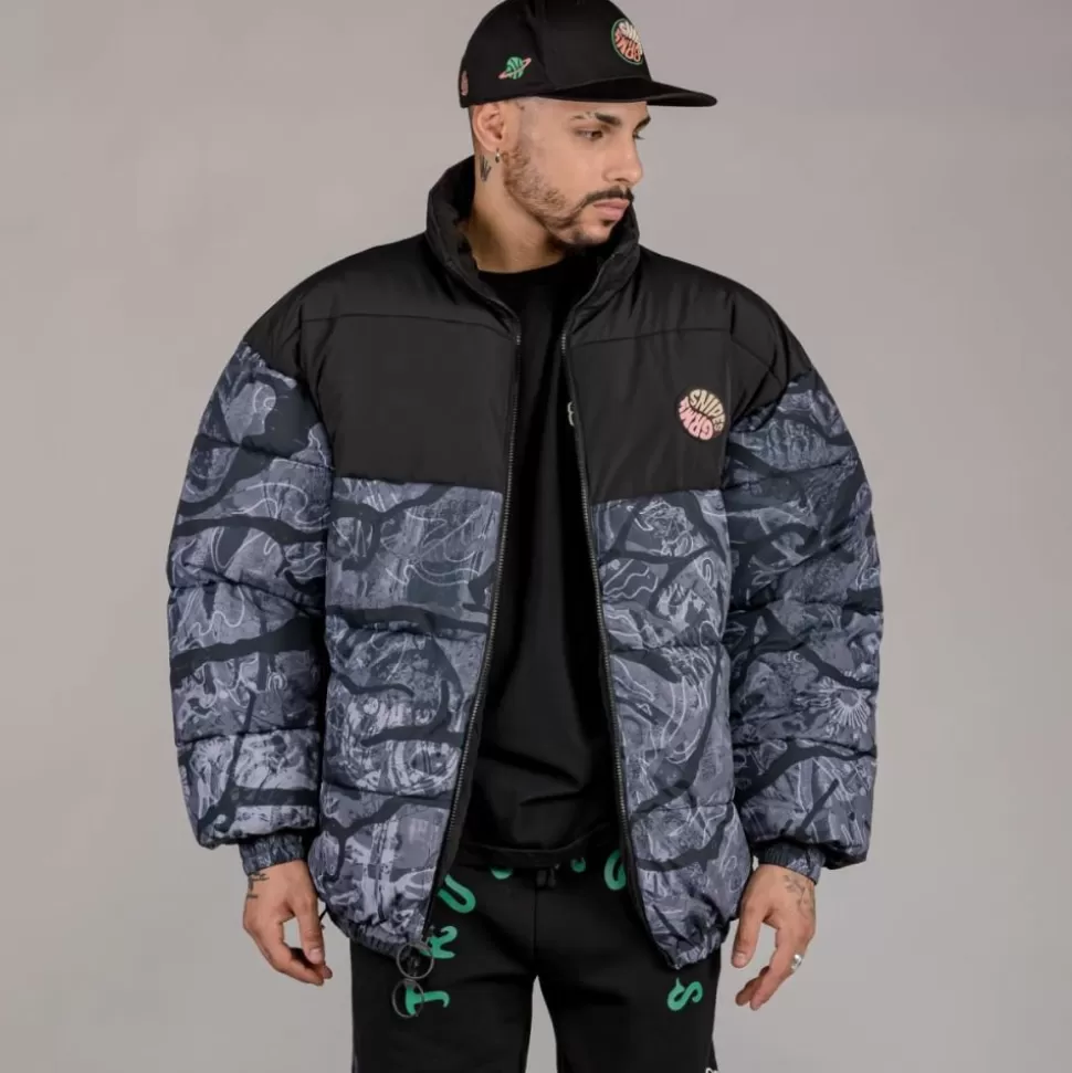Coats*Grimey Chaqueta Puffy "Snipes X True Roots" - Black - Fall 22