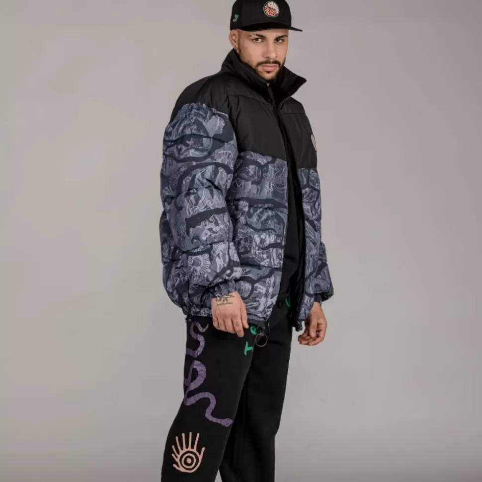 Coats*Grimey Chaqueta Puffy "Snipes X True Roots" - Black - Fall 22