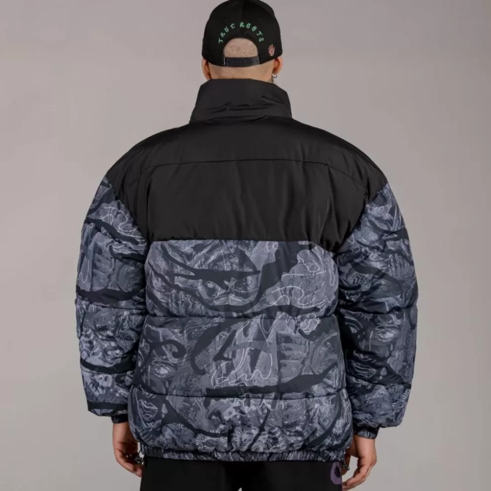 Coats*Grimey Chaqueta Puffy "Snipes X True Roots" - Black - Fall 22