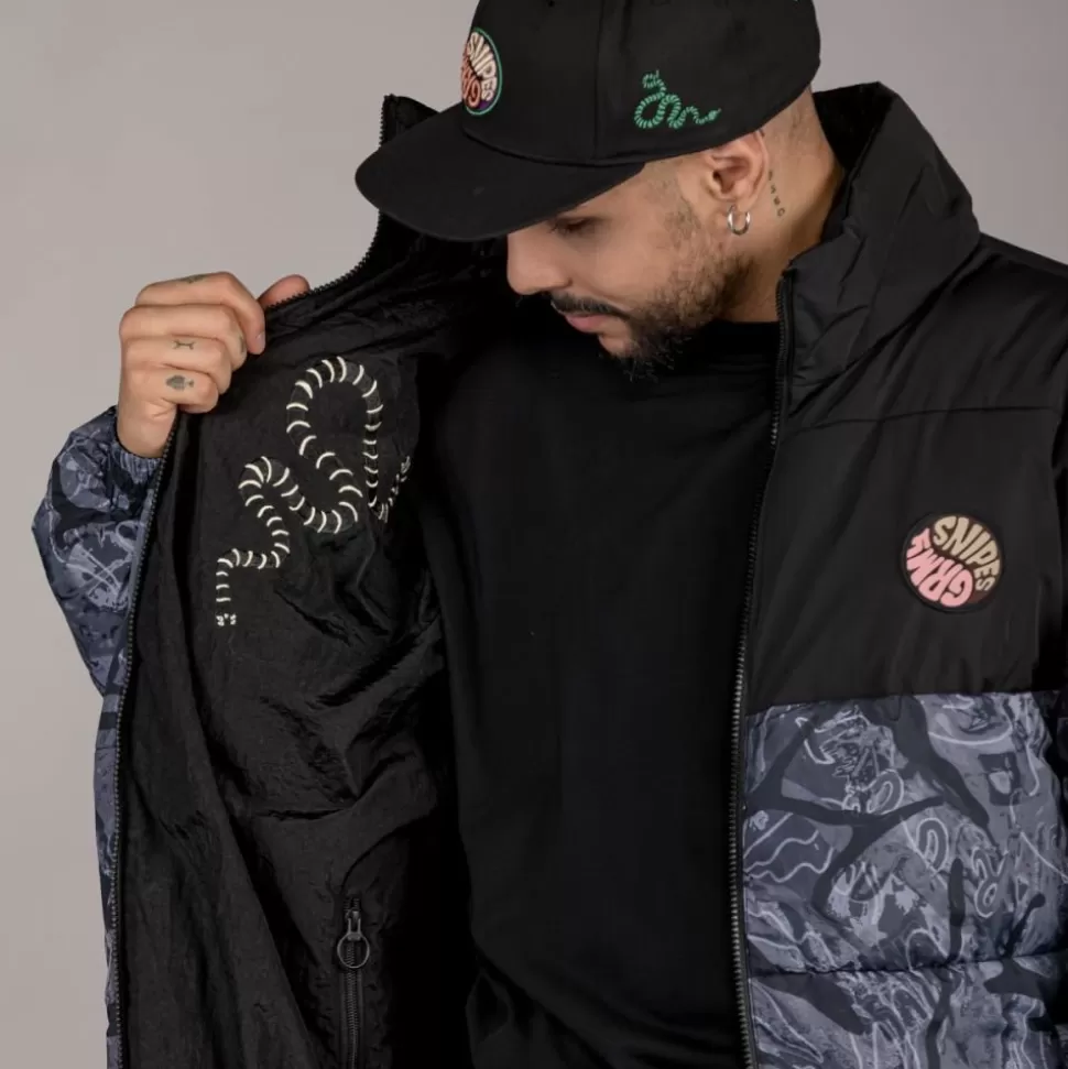Coats*Grimey Chaqueta Puffy "Snipes X True Roots" - Black - Fall 22