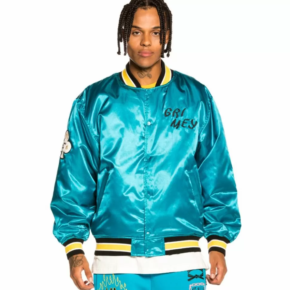 Coats*Grimey Chaqueta Satinada Reversible "Destroy All Fear" - Blue - Fall 21