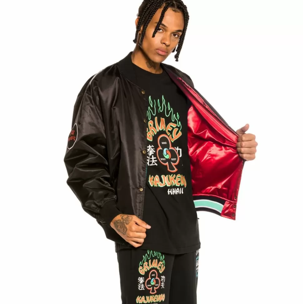 Coats*Grimey Chaqueta Satinada Reversible "Destroy All Fear" - Red - Fall 21