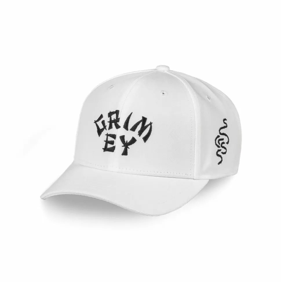 Head Wear*Grimey Gorra Lucky Dragon Curved Visor - White - Ss24