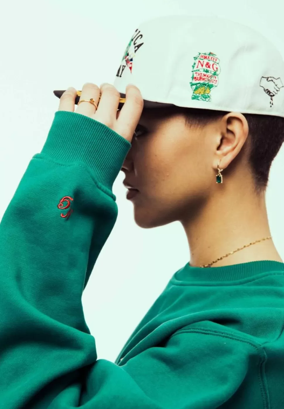 Head Wear*Grimey Gorra Mighty Harmonist Nautica X Grmy - White - Ss24