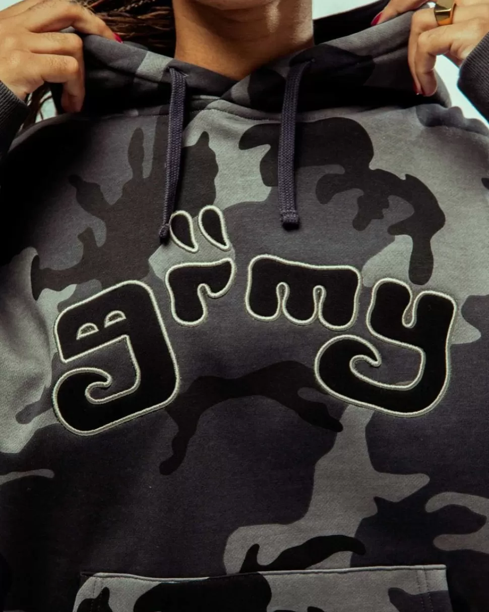 Sweatshirts*Grimey All Over Print Tusker Temple Vintage Hoodie Black - Fw23