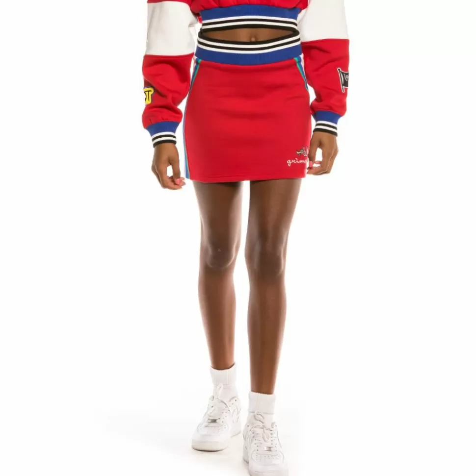 Skirts*Grimey Arch Rival Mini Skirt Fw20 Red