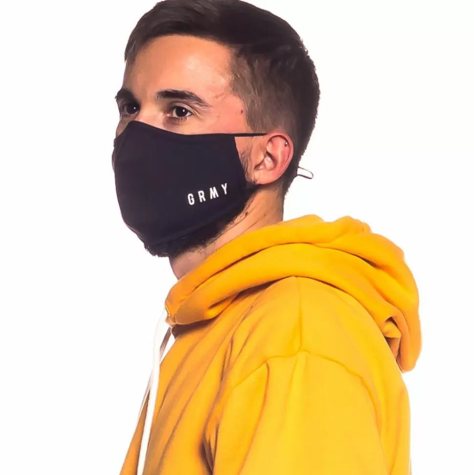 Misc*Grimey Box Logo Mask Fw20 Black