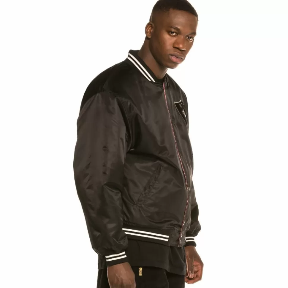 Jackets*Grimey Call Of Yore Reversible Satin Jacket Fw20 Black