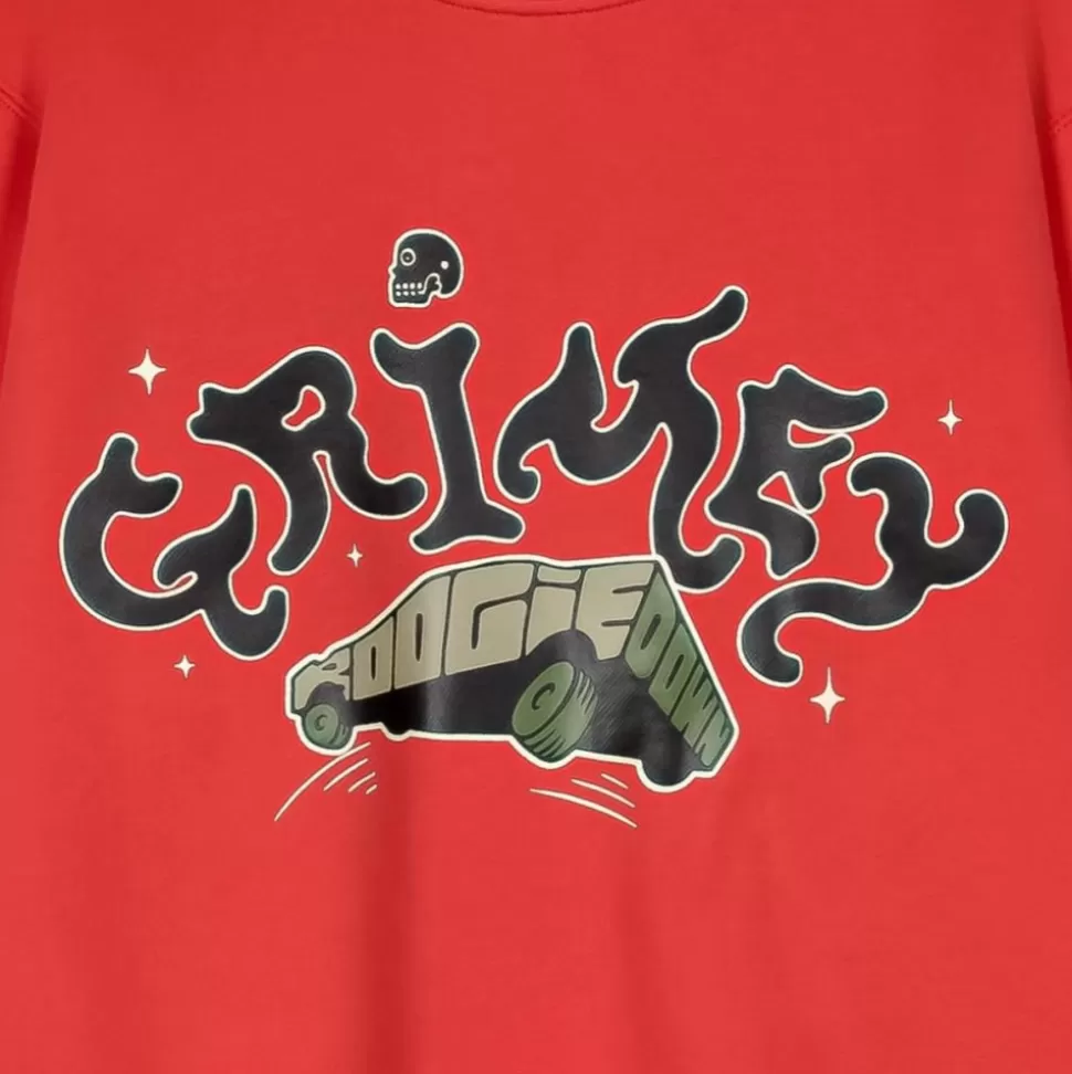 Organic*Grimey Causing Panic The Charleston Blvd Vintage Crewneck Red - Ss24