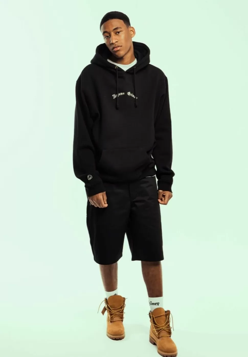 Ss24*Grimey Causing Panic The Pride Vintage Hoodie Black - Ss24