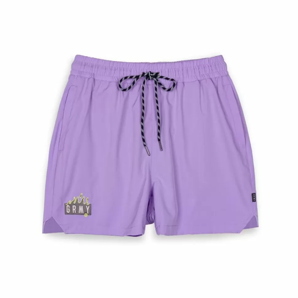 Swimwear*Grimey Cloven Tongues Swimming Short - Violet - Summer 23