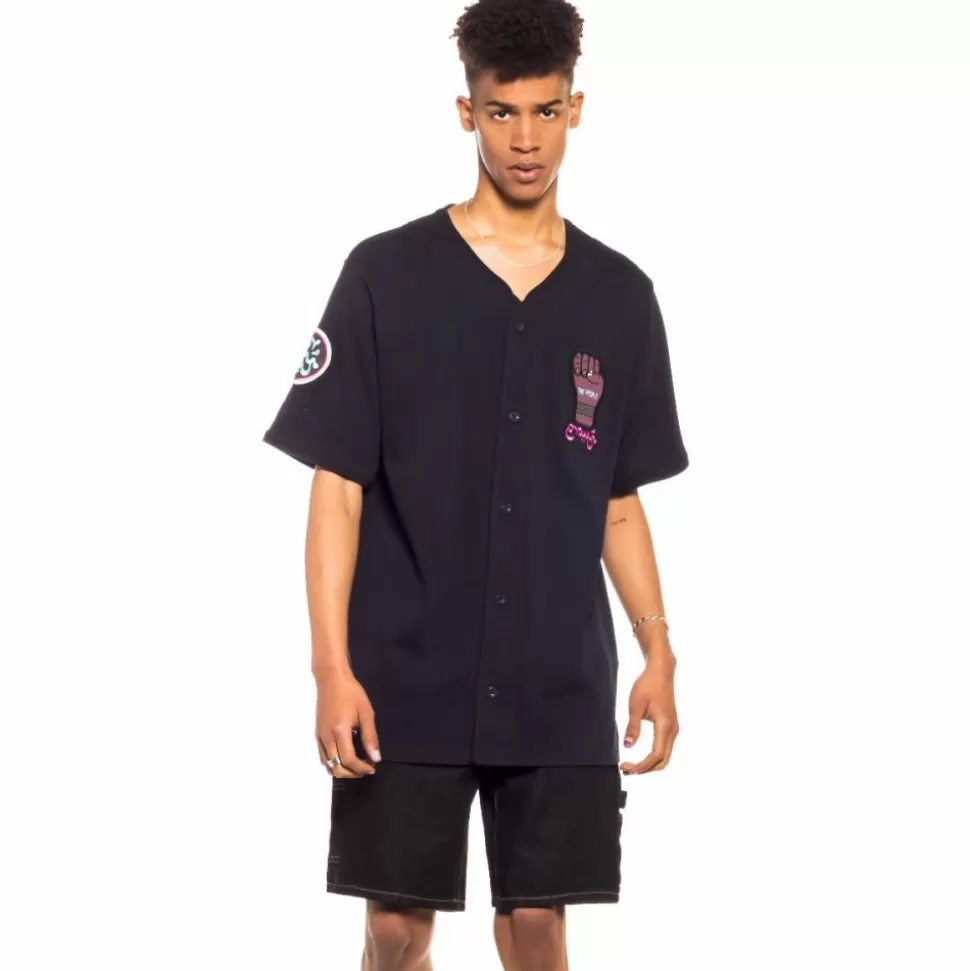 Shirts*Grimey Day Dreamer Baseball Jersey - Black- Spring 22