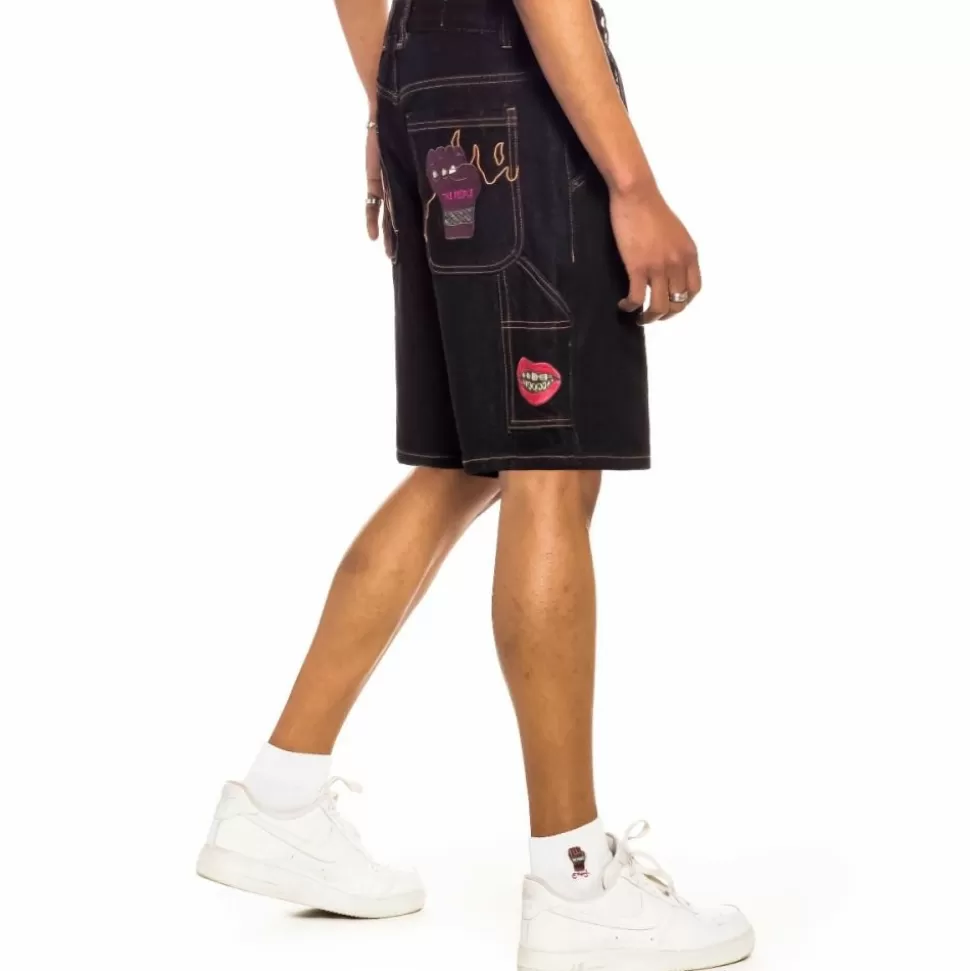 Shorts*Grimey "Day Dreamer" Denim Shorts - Washed Black - Spring 22
