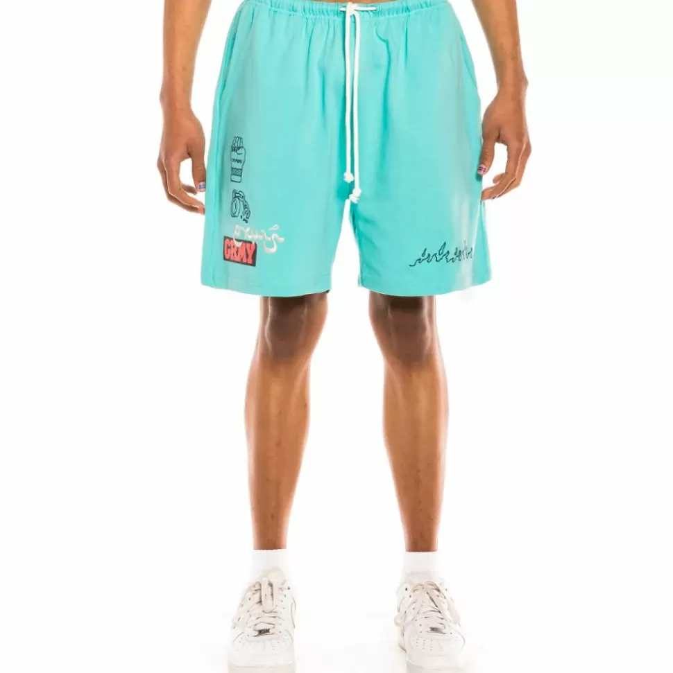 Shorts*Grimey "Day Dreamer" Sweatshorts - Blue - Spring 22