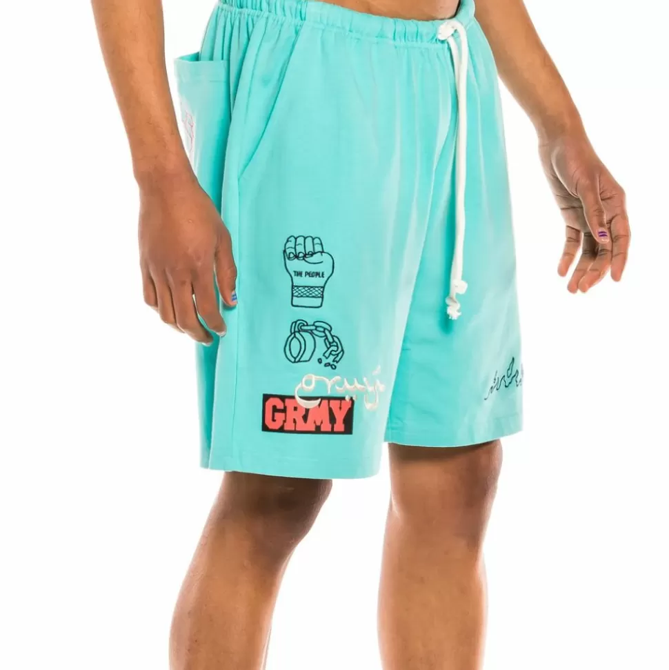 Shorts*Grimey "Day Dreamer" Sweatshorts - Blue - Spring 22