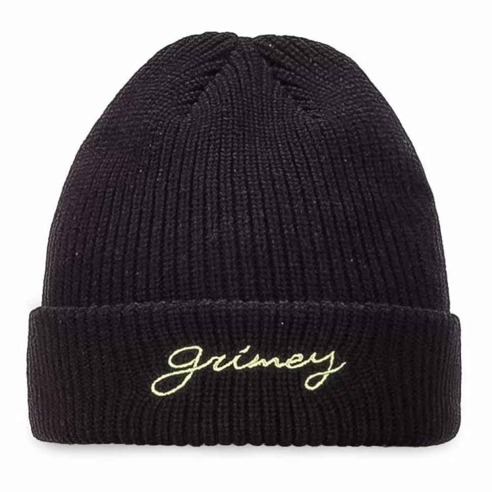 Head Wear*Grimey "Dust Storm" Beanie - Black - Fall 22