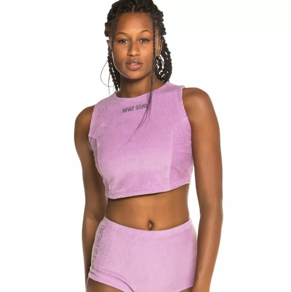 Tees & Tops*Grimey Engineering Corduroy Girl Top Fw19 Violet