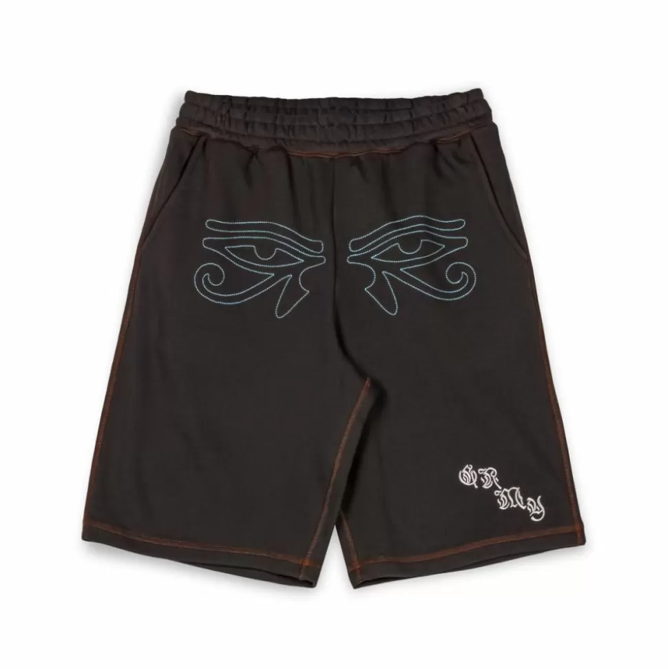 Shorts*Grimey Fire Route Baggy Sweatshorts - Black - Spring 23