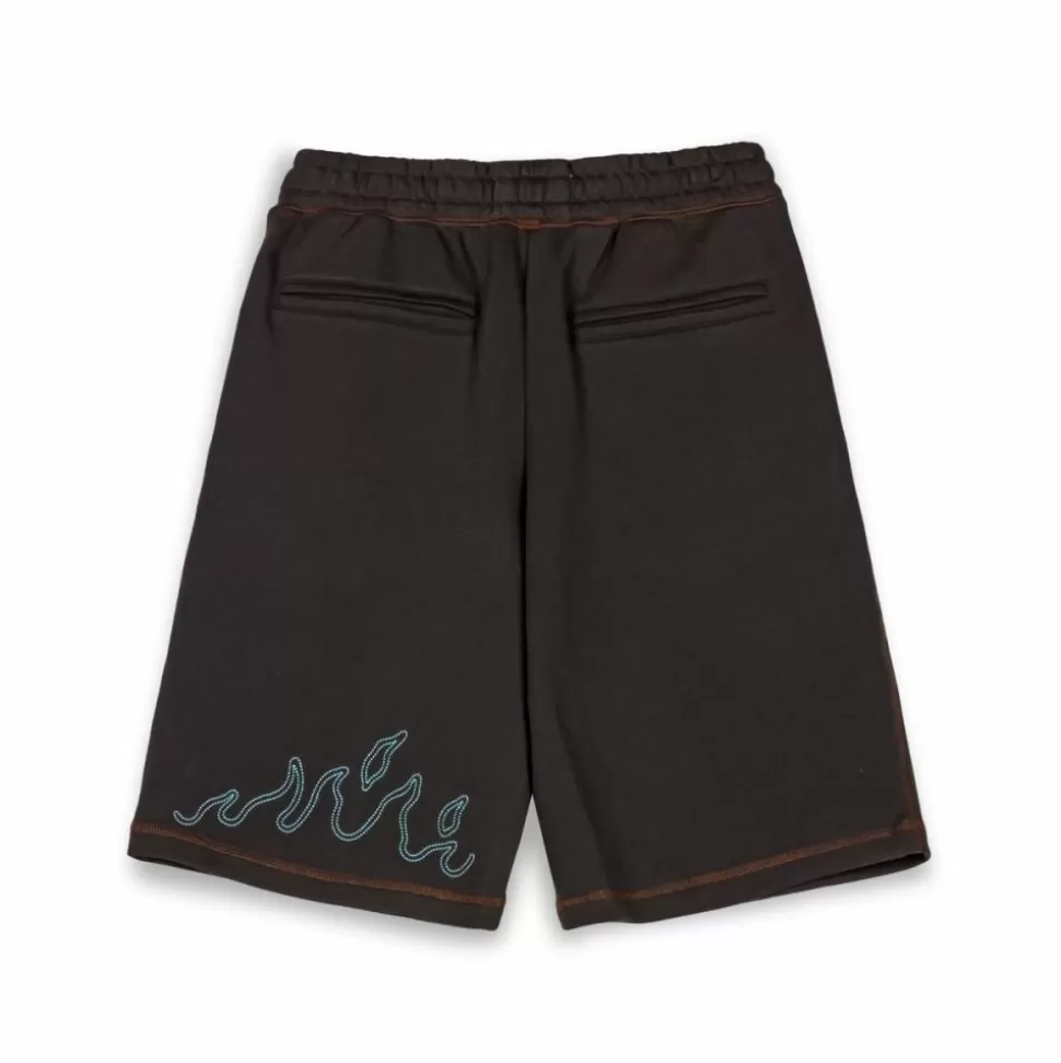 Shorts*Grimey Fire Route Baggy Sweatshorts - Black - Spring 23