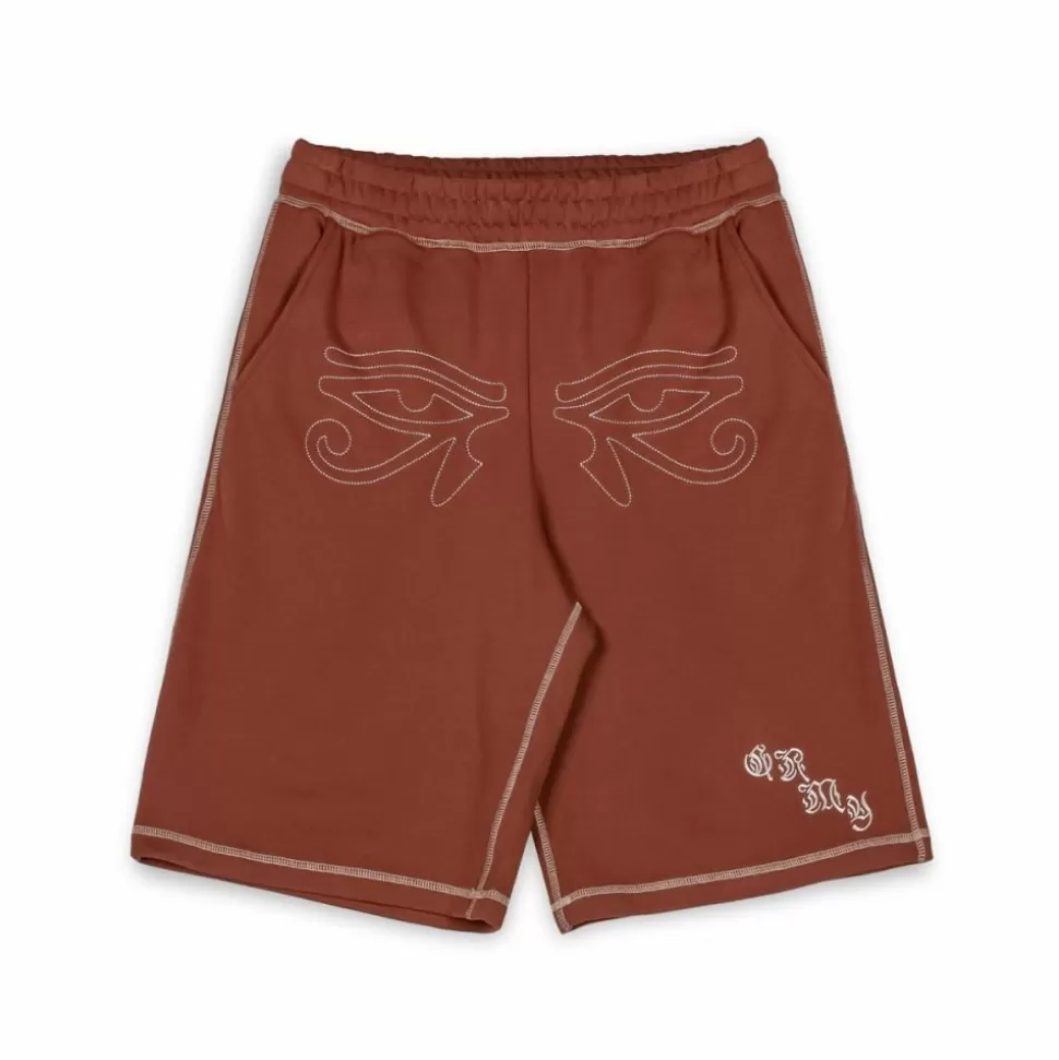 Shorts*Grimey Fire Route Baggy Sweatshorts - Brown - Spring 23