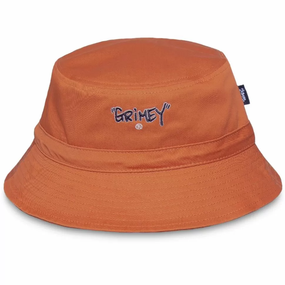 Head Wear*Grimey "Gem Cutting" Bucket Hat - Brick - Fall 21