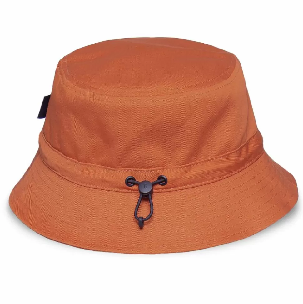 Head Wear*Grimey "Gem Cutting" Bucket Hat - Brick - Fall 21