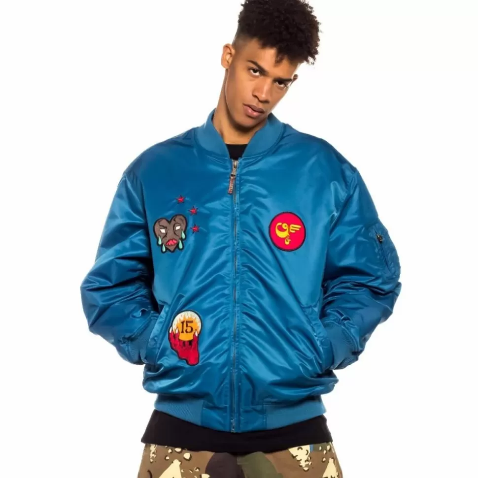 Jackets*Grimey Glorified Bomber Jacket - Blue - Spring 22