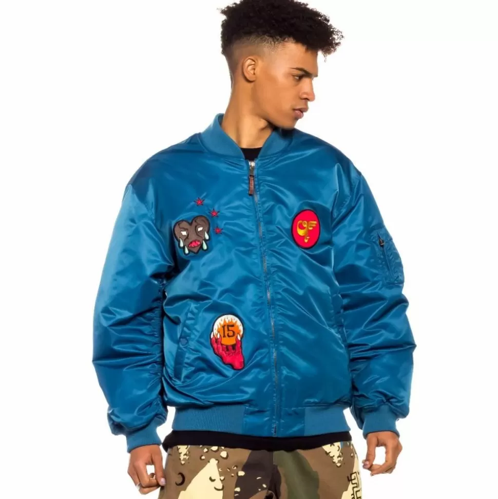 Jackets*Grimey Glorified Bomber Jacket - Blue - Spring 22