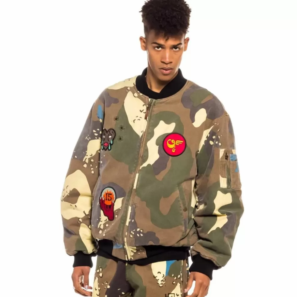 Jackets*Grimey Glorified Bomber Jacket - Camo - Spring 22