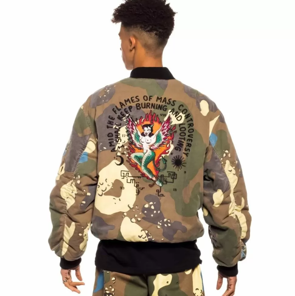 Jackets*Grimey Glorified Bomber Jacket - Camo - Spring 22